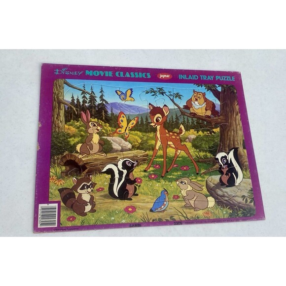 Vintage Disney Pinocchio, Peter Pan & Bambi -Jaymar Inlaid Tray Puzzles Lot of 3 - Picture 1 of 16